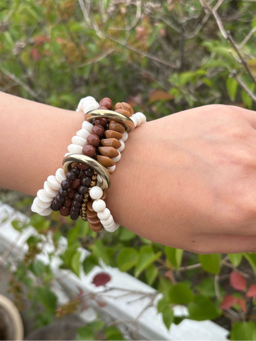 Shell &Shell Muilt-Strand Beaded Bracelet - Picture 5 of 8